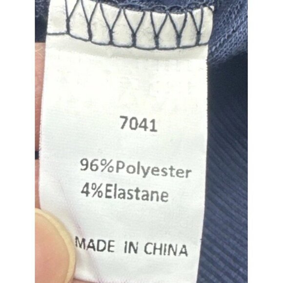 Pretty Garden Women’s Blue Ribbed 1/2 Zip Pullover Top Sz M Athleisure NEW - Picture 6 of 9